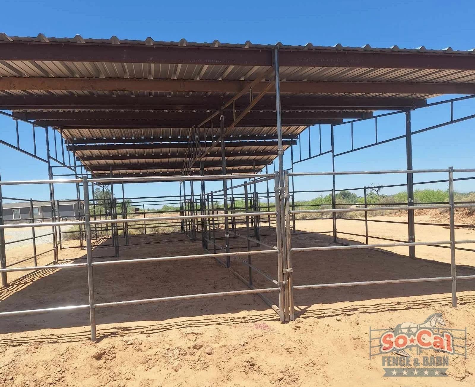 Mare Motel | Fully Covered 12×24 Stalls| | 4-Rail, view 4
