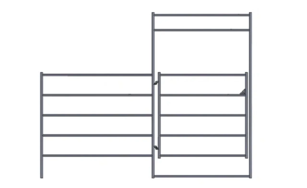 Panel Gate Combo 12 ft 4-Rail