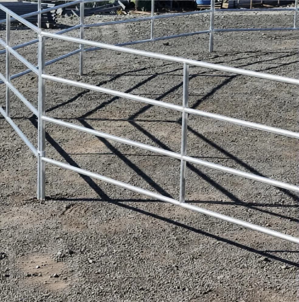 Light Duty 12×5 Horse Corral Panel | 4-Rail | 16-Gauge | Galvanized, view 4