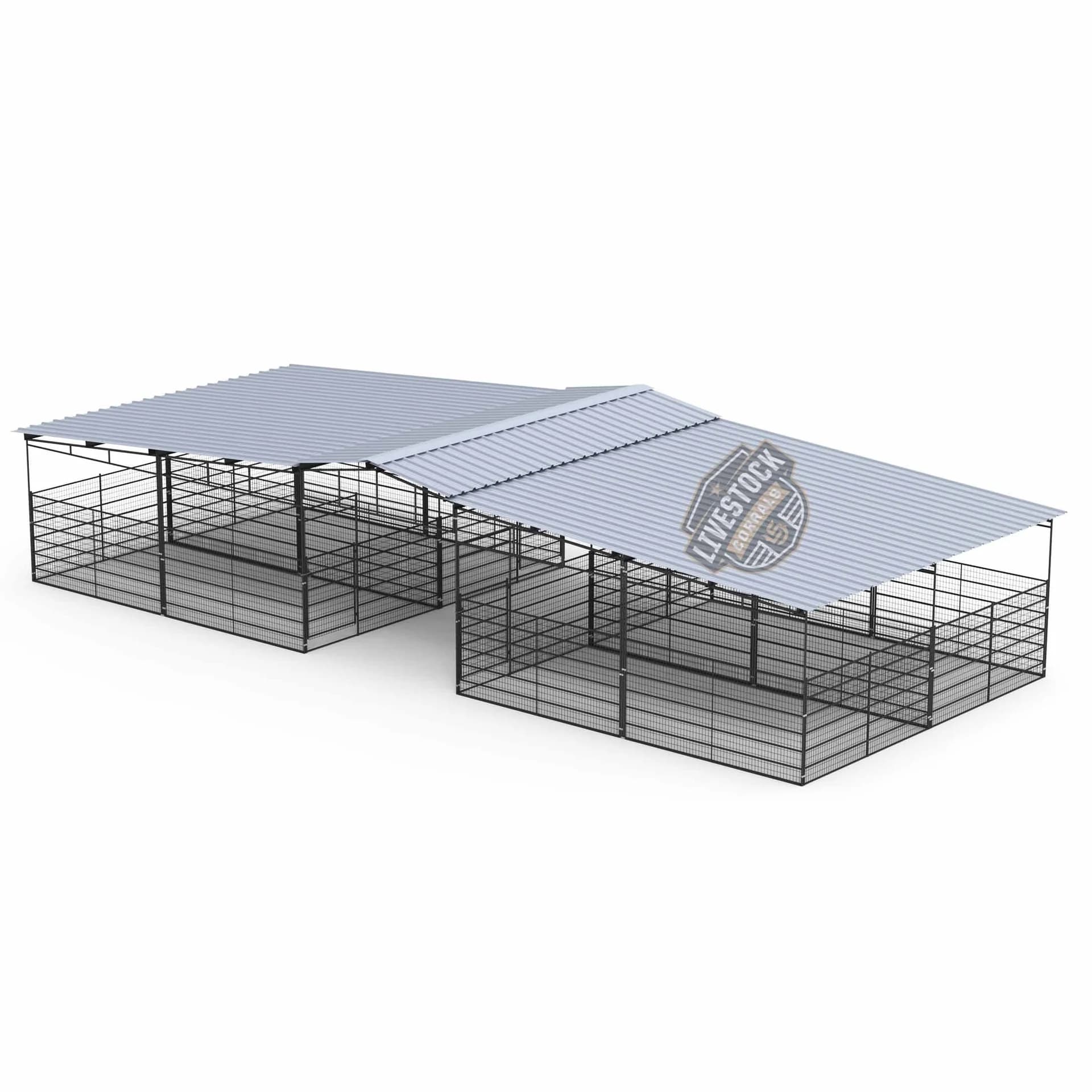 Pro Equine Facility Mare Motel | Fully Covered 12×24 Stalls | 6 ft Welded Wire Panels, view 5
