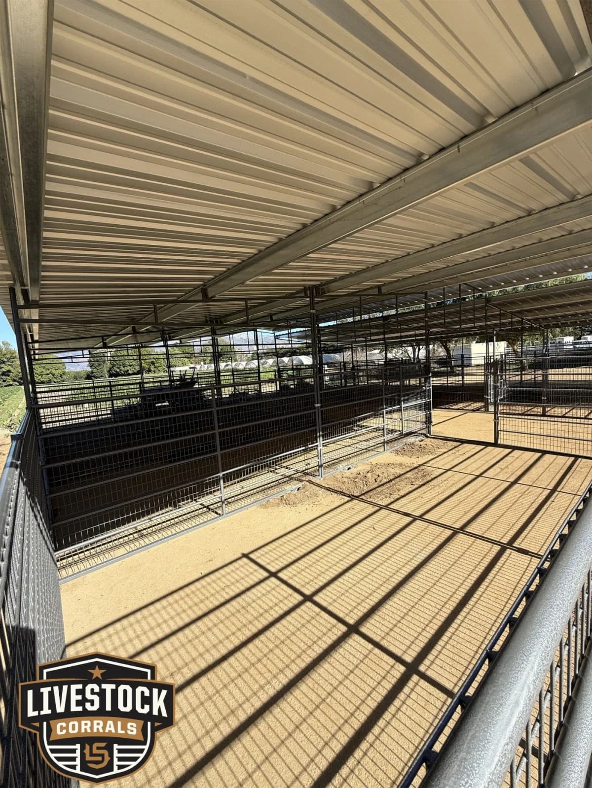 Pro Equine Facility Mare Motel | Fully Covered 12×24 Stalls | 6 ft Welded Wire Panels, view 6