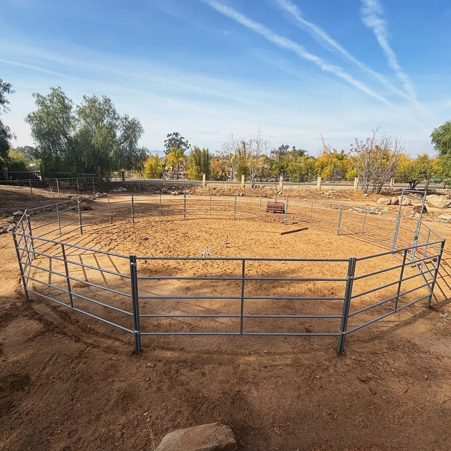 40 ft Round Pen (5-Rail) 14-Gauge Steel, view 6