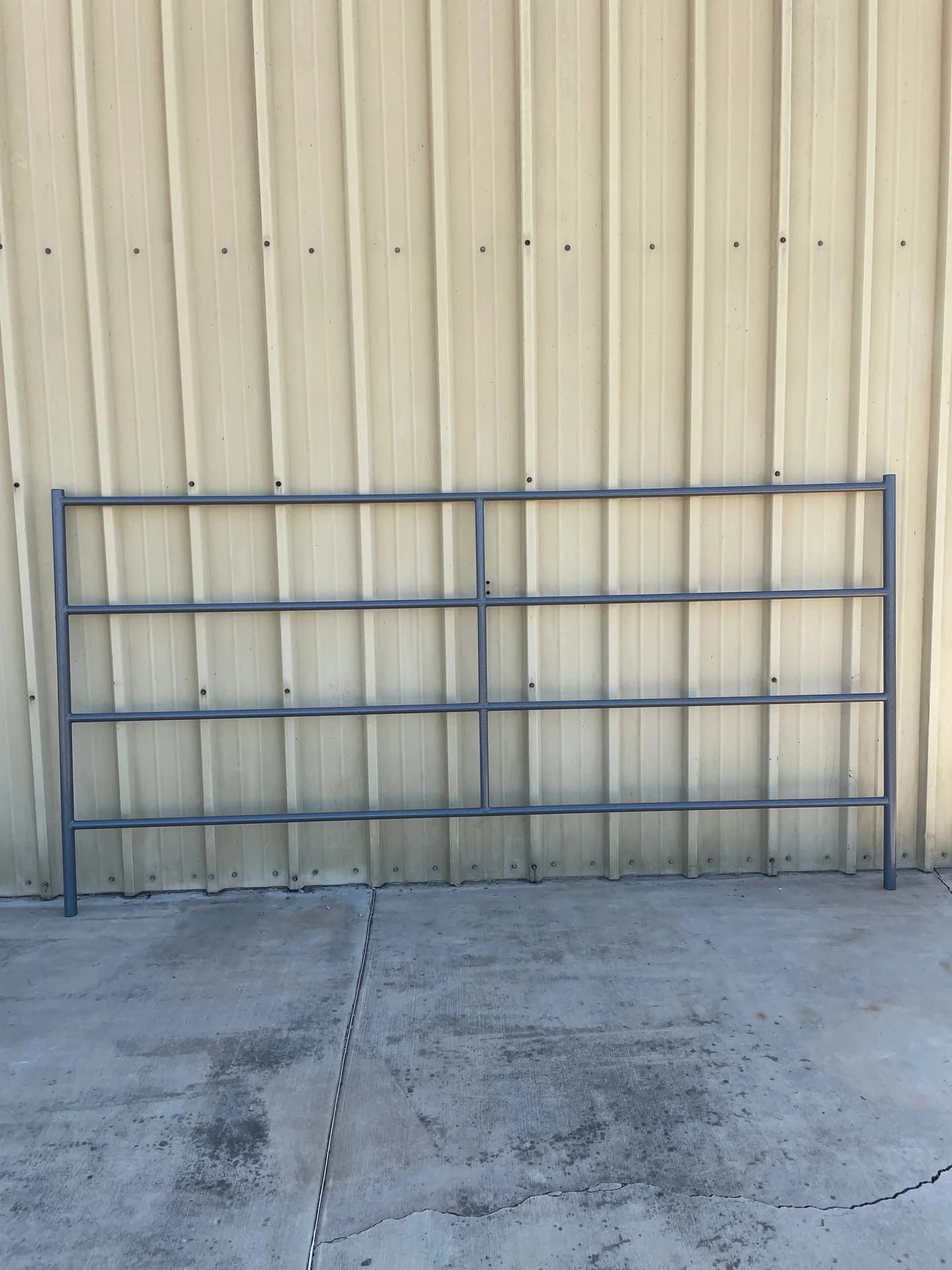 Two Premium 10×20 Side by Side Stall Kit (4 Rail) 14 Gauge Steel Rustic, view 3