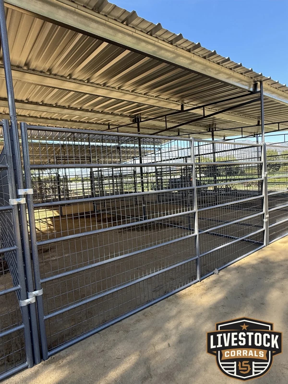 Pro Equine Facility Mare Motel | Fully Covered 12×24 Stalls | 6 ft Welded Wire Panels, view 11