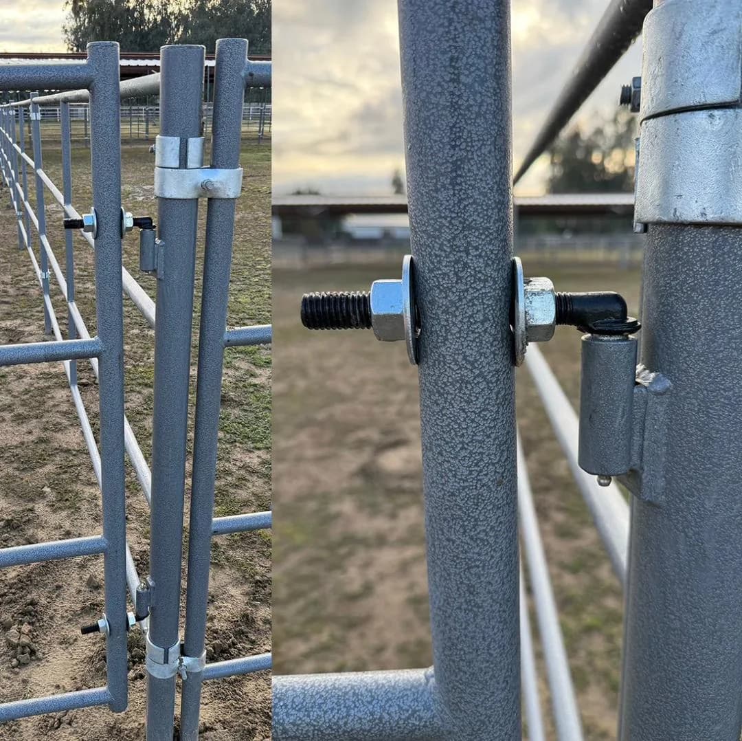 Standard Arena Swing Gate 4 ft × 12 ft (5-Rail) 14 Gauge, view 4