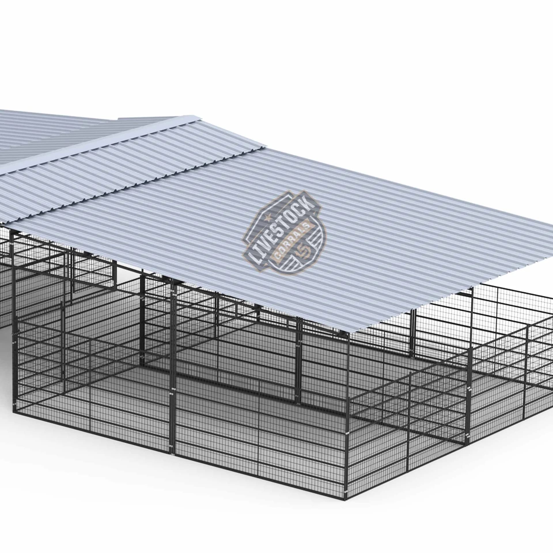 Pro Equine Facility Mare Motel | Fully Covered 12×24 Stalls | 6 ft Welded Wire Panels, view 8