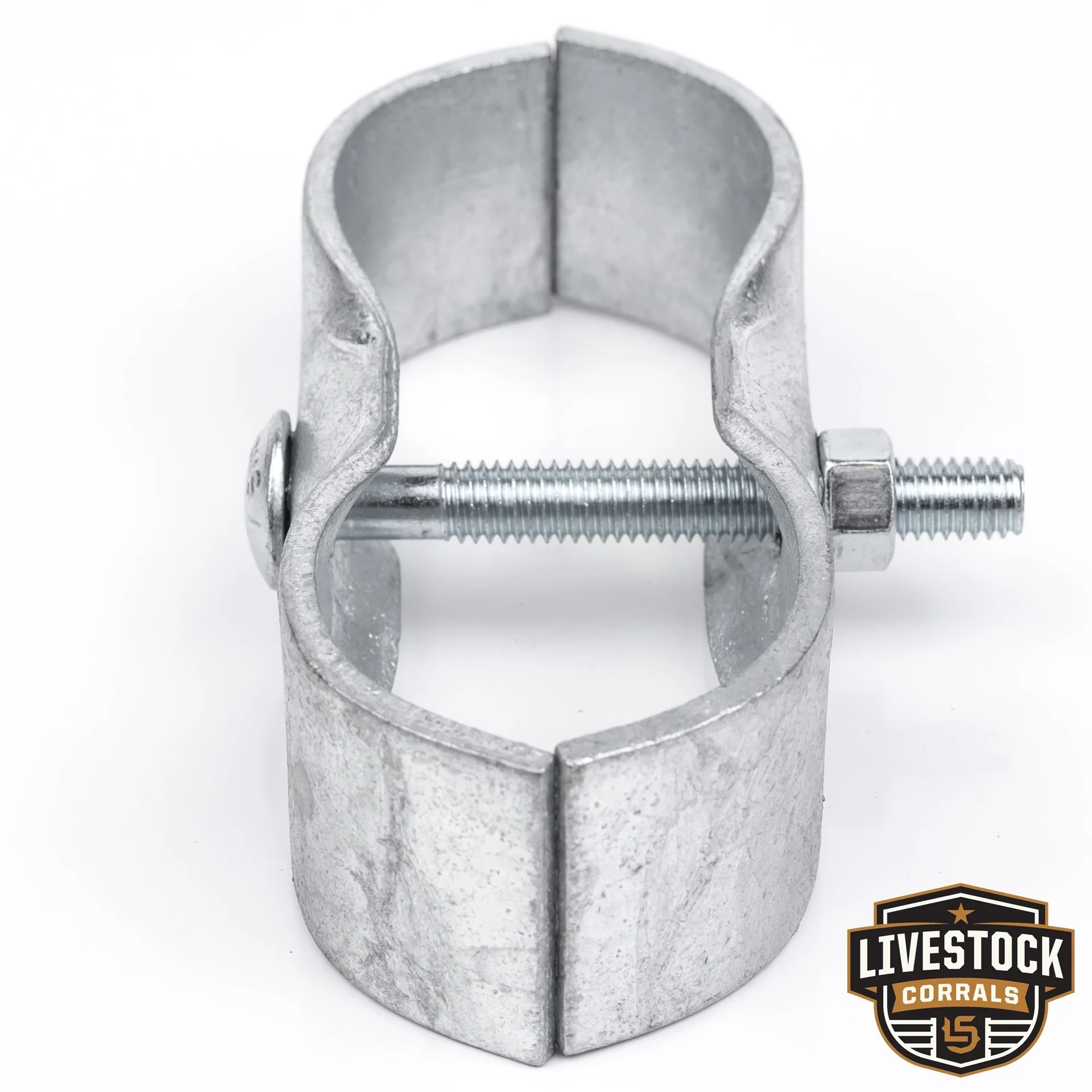2-3/8" Panel Clamp | Galvanized | Heavy Duty for Horse & Livestock, view 2