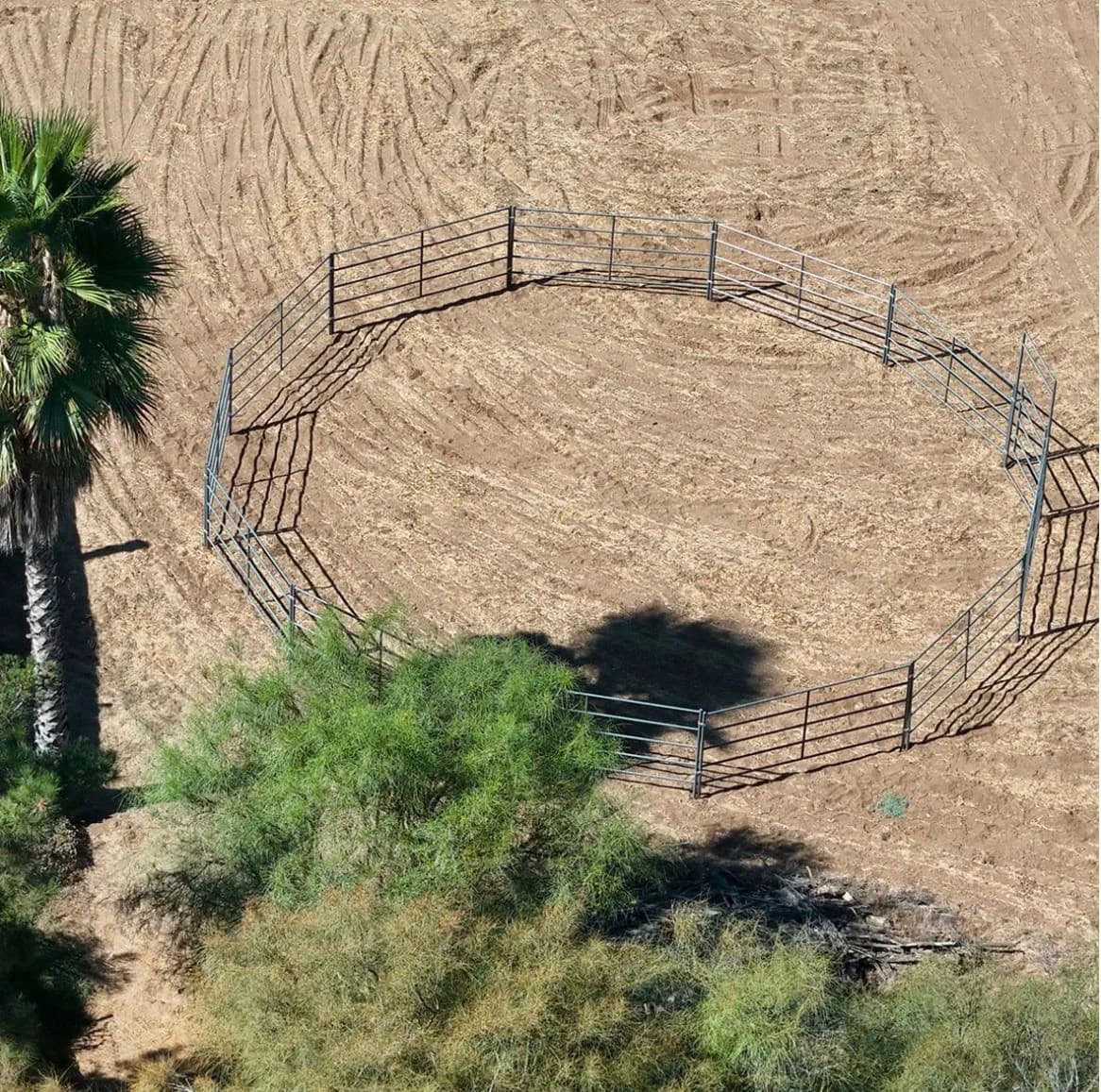 50 ft Economy Round Pen (5-Rail) 14-Gauge Steel Rangecraft, view 3