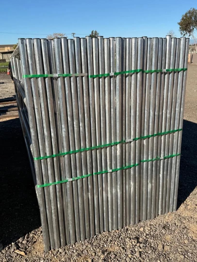 Light Duty 12×5 Horse Corral Panel | 4-Rail | 16-Gauge | Galvanized, view 5