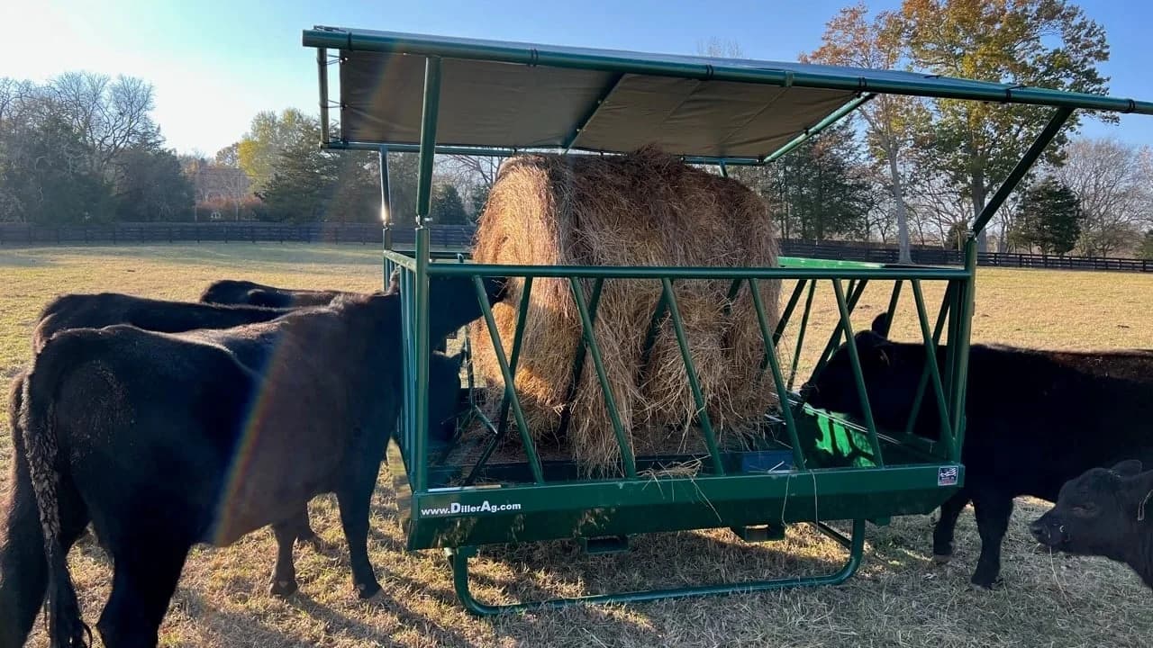 Cattle Round Bale Pasture Feeder, 8 or 12 ft - view 5