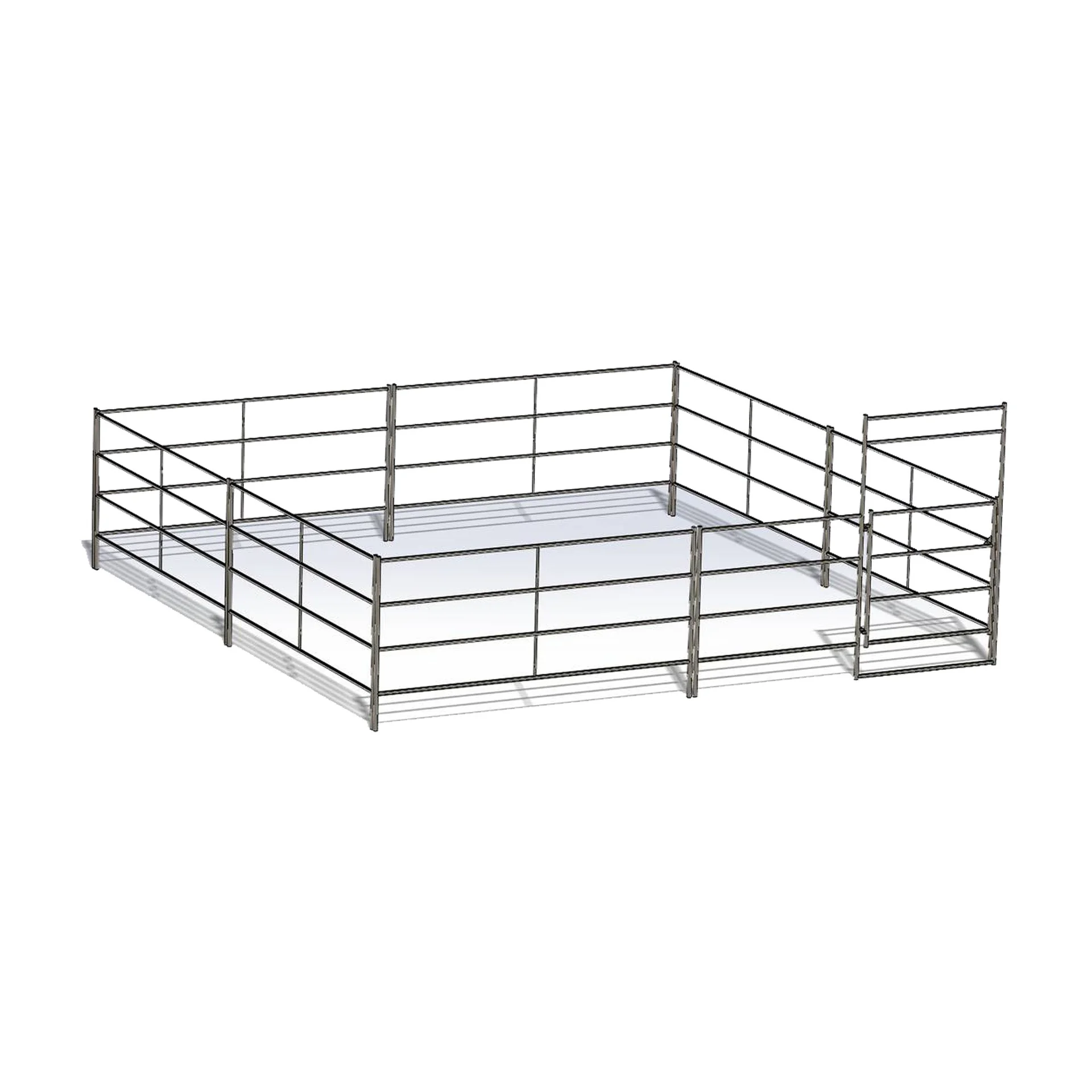 20×20 Economy Livestock Fence Stall (4 Rail)
