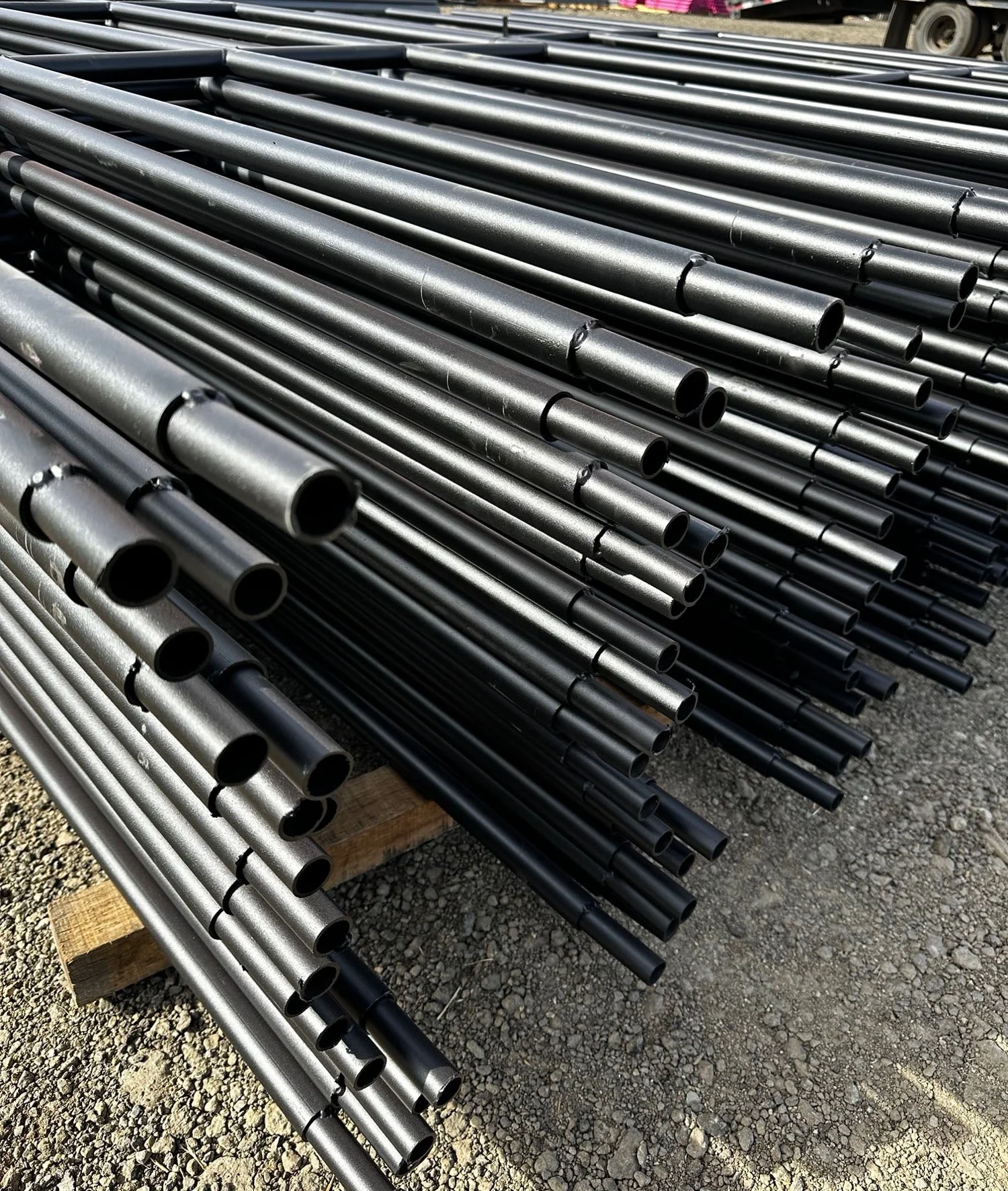 painted continuous fence panels