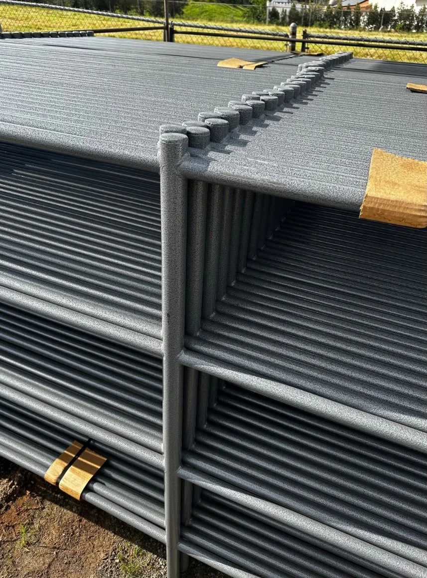 50 ft Round Pen (4-Rail) 14-Gauge Steel Rustic — CLASS C POWDER COATING