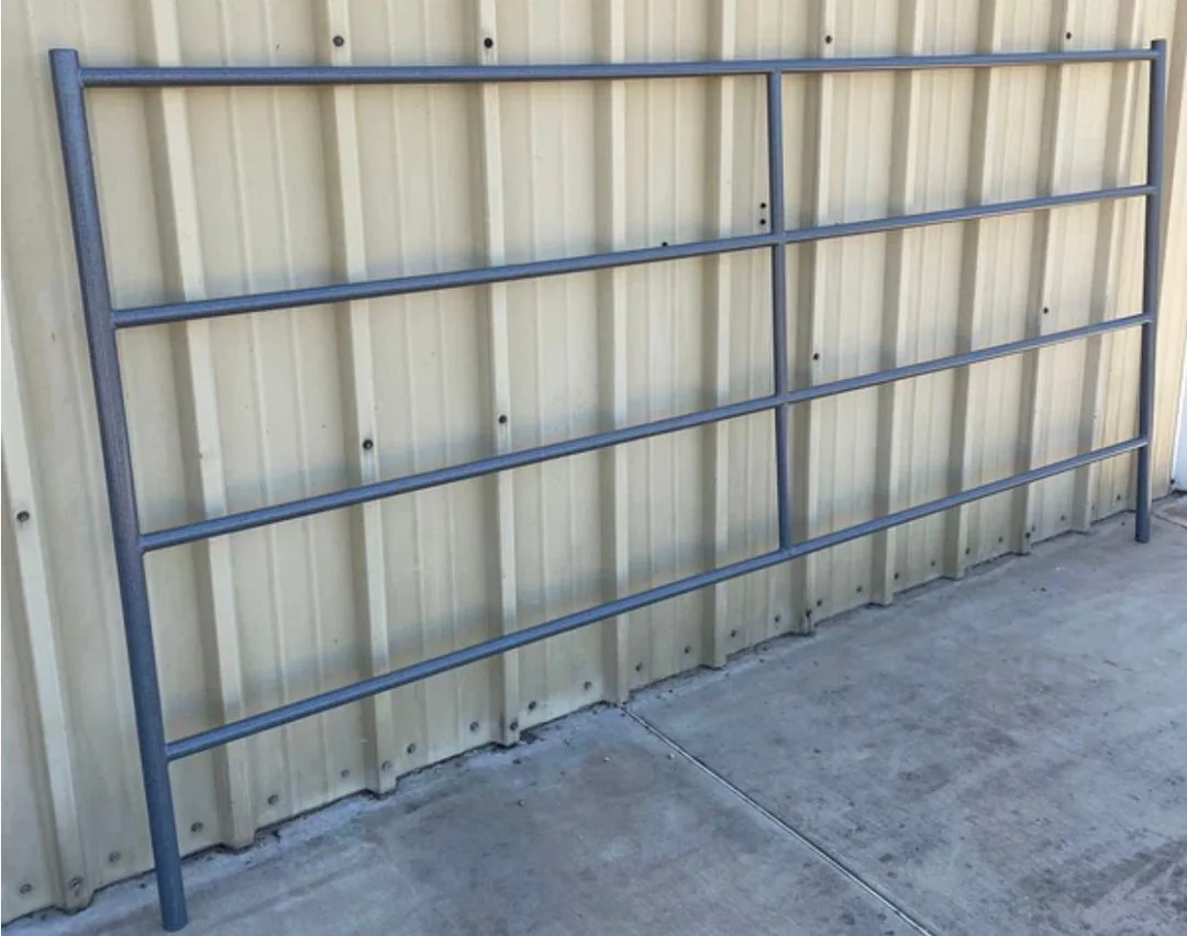 50 ft Round Pen (4-Rail) 14-Gauge Steel Rustic — ROUND PEN PANEL SIZE