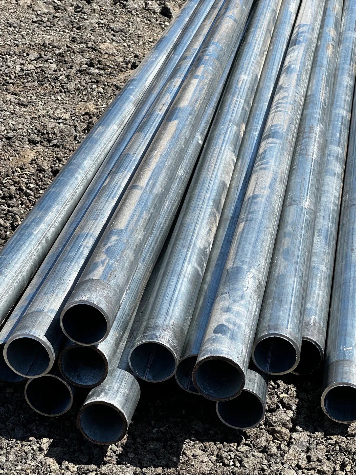 8 ft × 2-3/8" Post – Schedule 40 – Galvanized – No End Cap — Schedule-40 x 8ft Post Details
